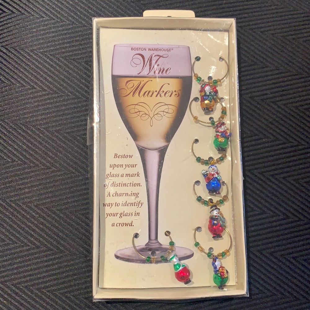 Santa Wine Markers by Boston Warehouse